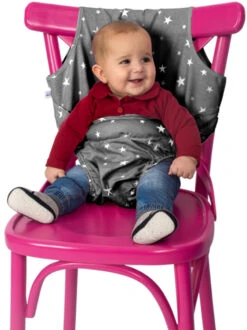 Sevibaby Grijs Textiel Travel Chair 152-13 -Babyproducten Winkel sevibaby grijstextiel stoelverhoger 152 13 1