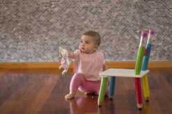 Silly Billyz Towel Dusty Blue Messy Eater Slab 117319 9 Silly Billyz Towel Dusty Blue Messy Eater Slab 117319 -Babyproducten Winkel silly billy slab sfeer 2