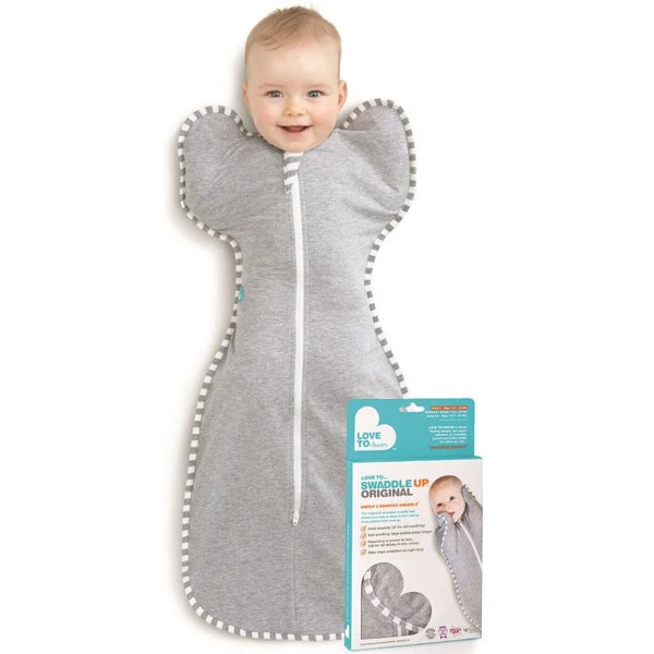 Love To Dream Swaddle Up 1.0 Grey Small 3-6 Kg Inbakerslaapzak L1001001GRS 5 Love To Dream Swaddle Up 1.0 Grey Small 3-6 Kg Inbakerslaapzak L1001001GRS - Afbeelding 3