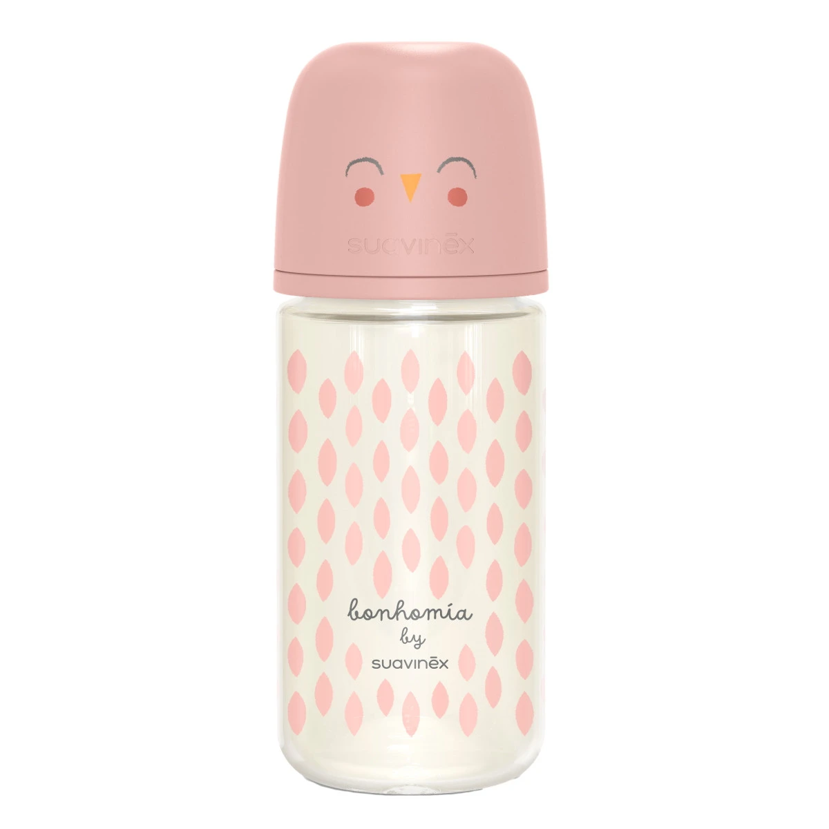 Suavinex Bonhomia Feather Pink 240 Ml Glazen Fles SXSBX5079815 3 Suavinex Bonhomia Feather Pink 240 Ml Glazen Fles SXSBX5079815