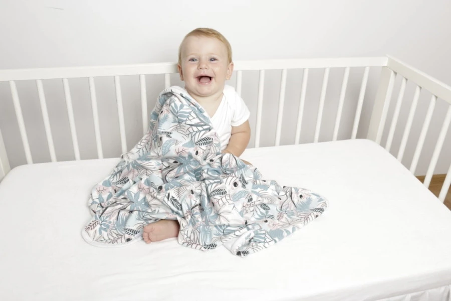 Babymatex Ines Plants 75x100 Cm Katoenen Wiegdeken TB0236_38 6 Babymatex Ines Plants 75x100 Cm Katoenen Wiegdeken TB0236_38 - Afbeelding 4