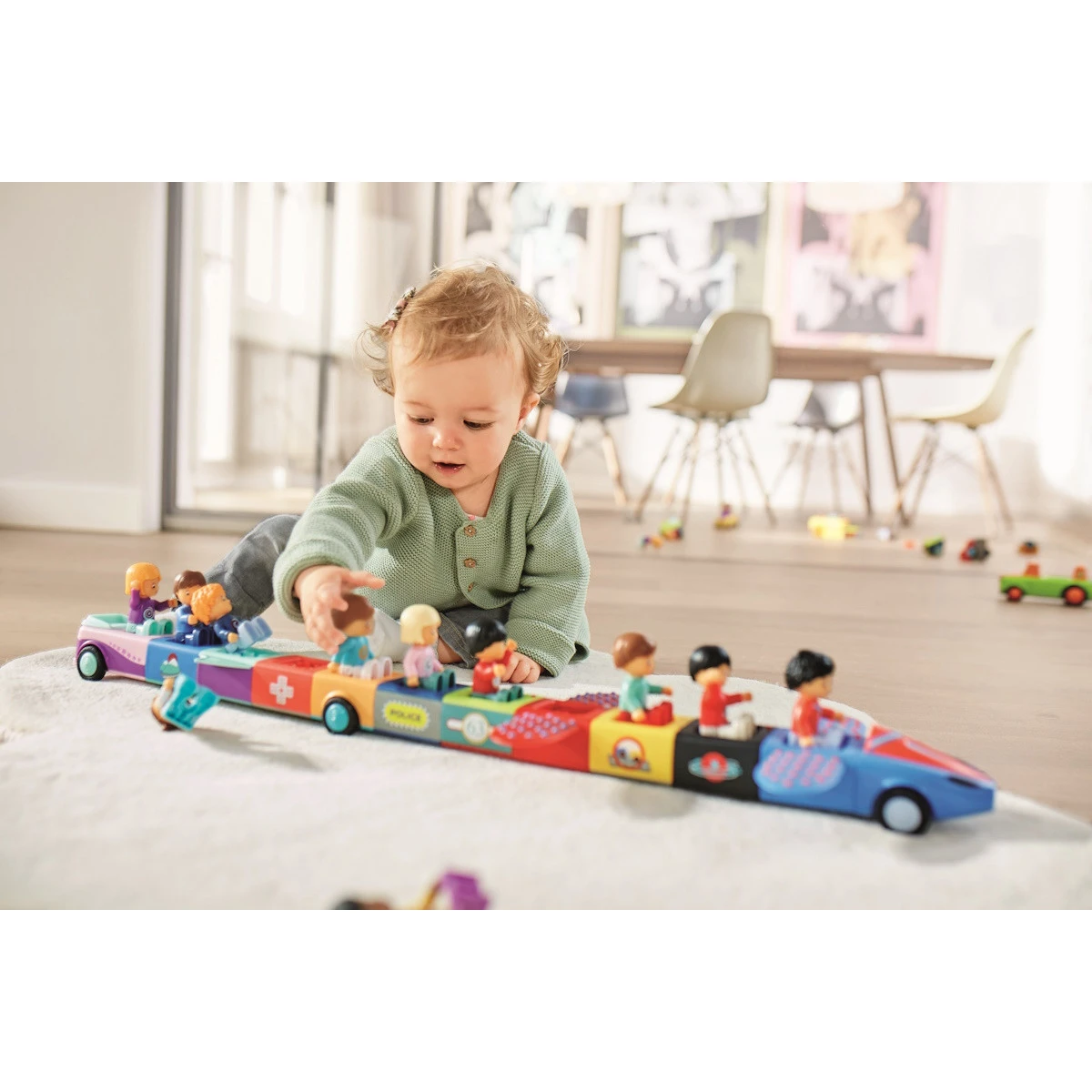Toddys Tom Trusty Educatieve Modulaire Speelgoedauto Met Pop TO-0128 10 Toddys Tom Trusty Educatieve Modulaire Speelgoedauto Met Pop TO-0128 - Afbeelding 8