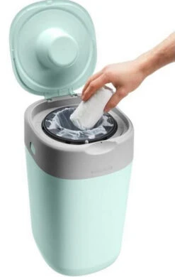 Tommee Tippee Twist & Click Tub Green Luieremmer 85102402 (eco) -Babyproducten Winkel tommee tippee twist click tub green luieremmer 85102501 2 1
