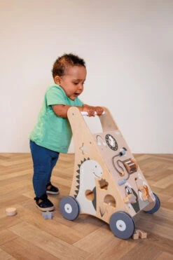 Tryco Nature Houten Activiteiten Loopwagen TR-353003 -Babyproducten Winkel tr 353003 tryco wooden baby walker new 02 1920x1920