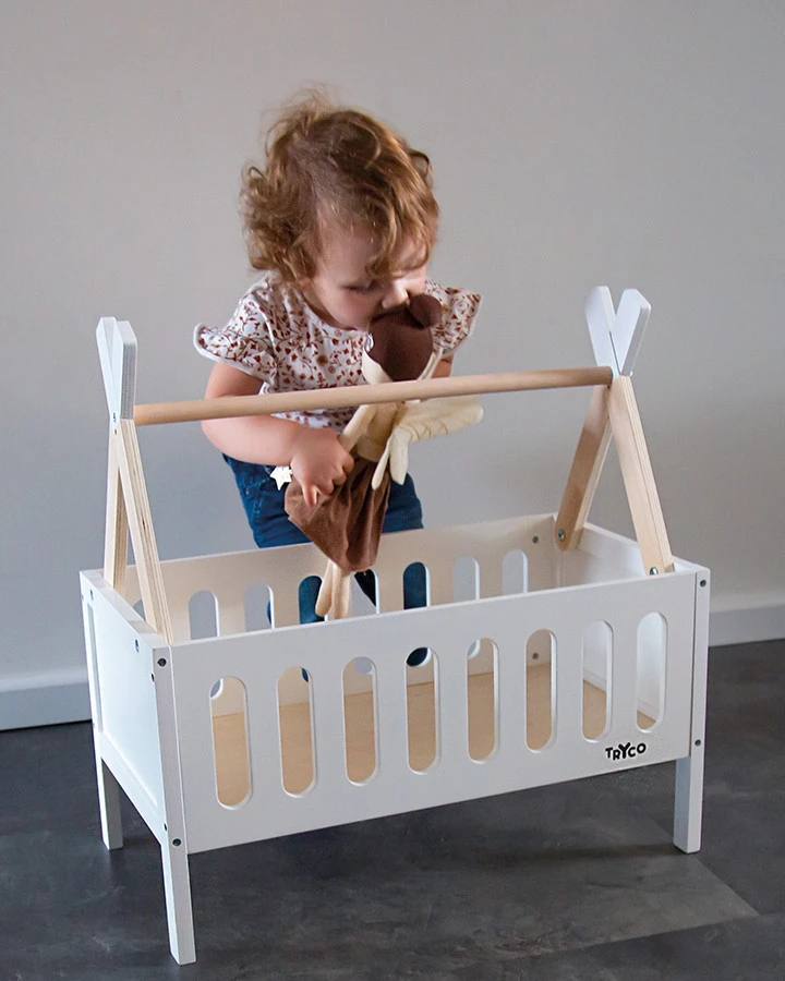 Tryco Tipi Houten Poppenbed TR-353013 5 Tryco Tipi Houten Poppenbed TR-353013 - Afbeelding 3