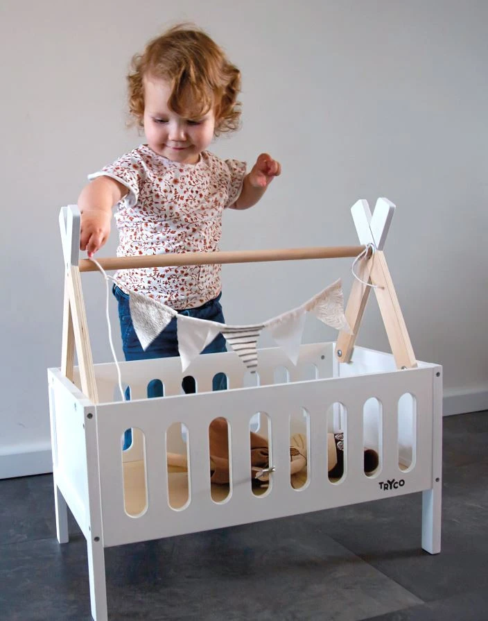 Tryco Tipi Houten Poppenbed TR-353013 4 Tryco Tipi Houten Poppenbed TR-353013 - Afbeelding 2