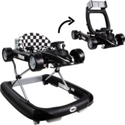Tryco F1 Racer Black 2-in-1 Loopstoel En Loopwagen TR-362703