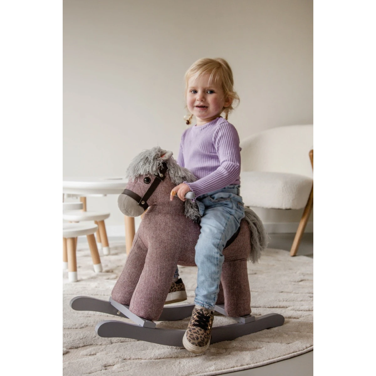 Tryco Milo Bruin Hobbelpaard 18m+ TR-120108 9 Tryco Milo Bruin Hobbelpaard 18m+ TR-120108 - Afbeelding 7