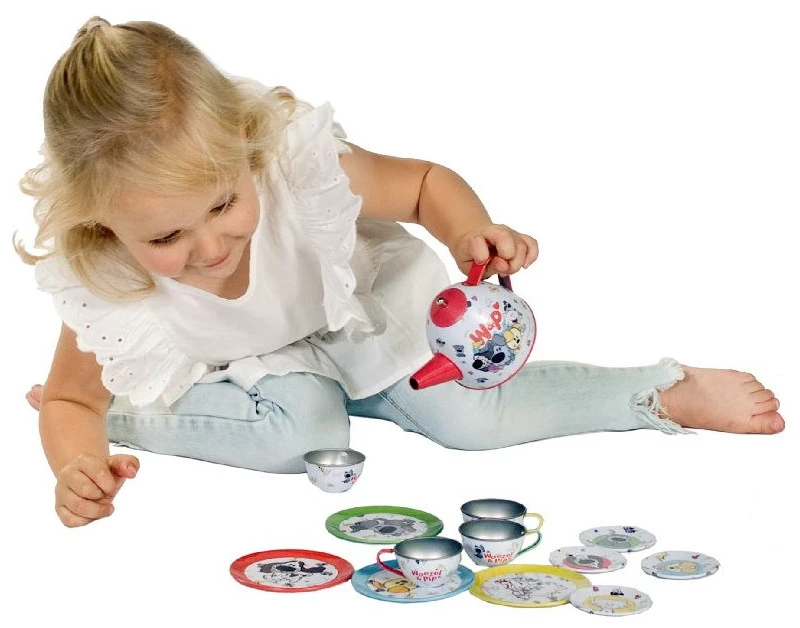 Woezel & Pip Tinnen Theeservies 2001117 6 Woezel & Pip Tinnen Theeservies 2001117 - Afbeelding 4