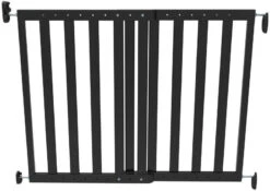 Noma Zwart Houten Uitschuifbaar Traphek/Veiligheidshek 93743