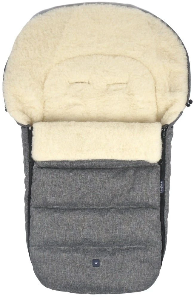 Zaffiro Wol Grijs Melange Universele Afritsbare Voetenzak S77 3 Zaffiro Wol Grijs Melange Universele Afritsbare Voetenzak S77