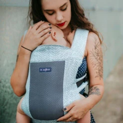 Zaffiro City Air Beige Leaves Ergonomische Draagzak 7398 -Babyproducten Winkel zaffiro city air beige leaves draagzak 7398 8