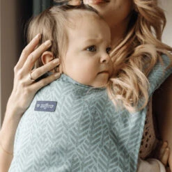 Zaffiro City Graphite Leaves Ergonomische Draagzak 45400 -Babyproducten Winkel zaffiro city mint leaves ergonomische draagzak 3 1