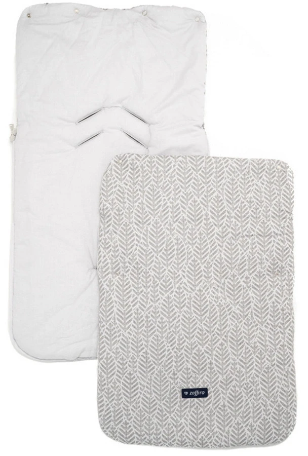 Zaffiro Grey Leaves Basic 5-in-1 Voetenzak 7572 4 Zaffiro Grey Leaves Basic 5-in-1 Voetenzak 7572 - Afbeelding 2