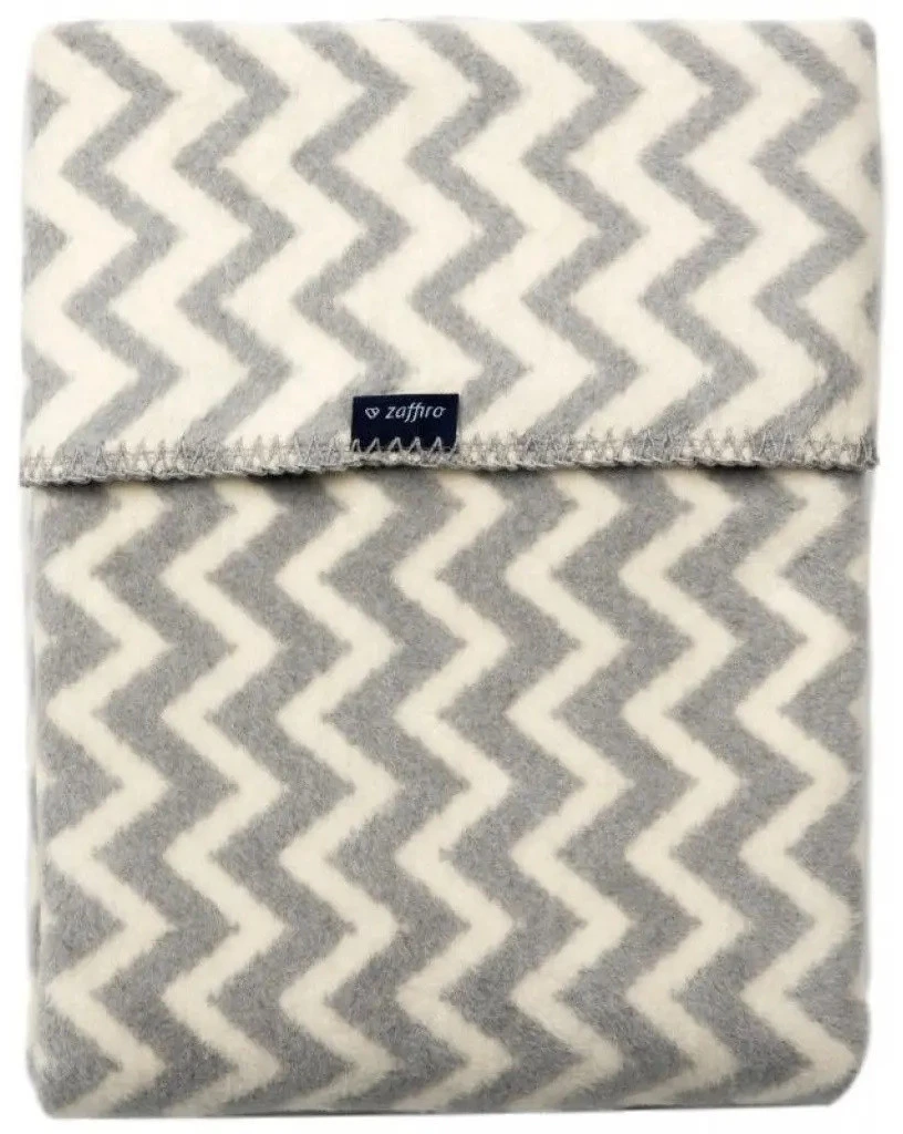Zaffiro Grijs & Ecru Zigzag 75 X 100 Cm Wiegdeken 40771 3 Zaffiro Grijs & Ecru Zigzag 75 X 100 Cm Wiegdeken 40771