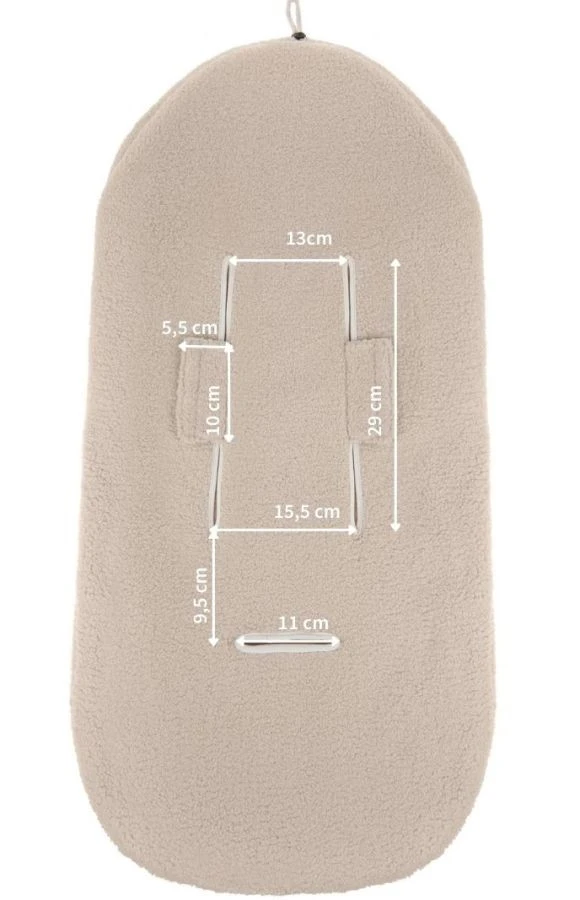 Zaffiro MINI Lama Blush Autostoel Voetenzak 6 Zaffiro MINI Lama Blush Autostoel Voetenzak - Afbeelding 4