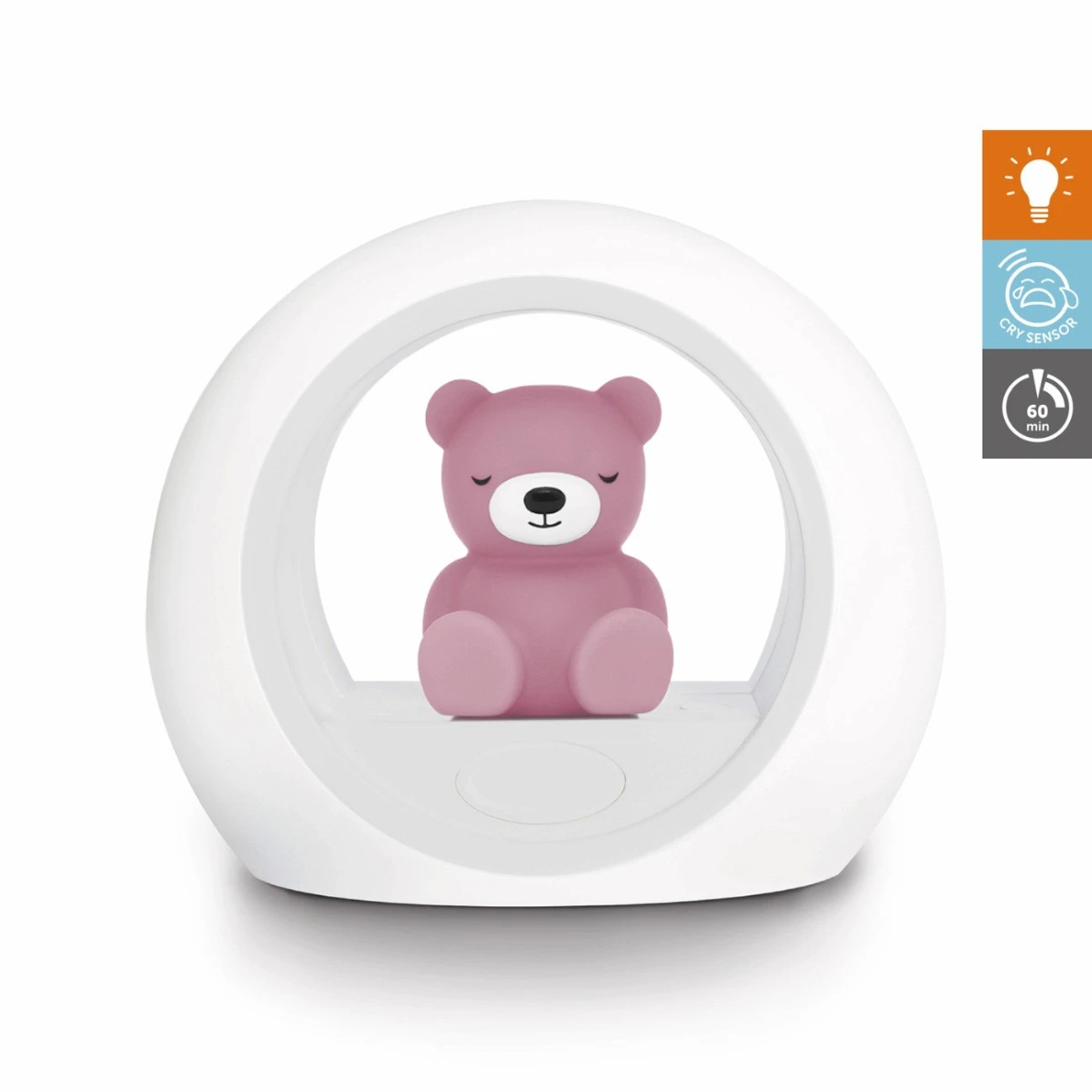 Zazu Billy Beer Paars Nachtlampje ZA-BILLY-03 4 Zazu Billy Beer Paars Nachtlampje ZA-BILLY-03 - Afbeelding 2