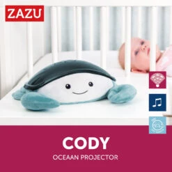 Zazu Cody De Krab Blauw Ocean Projector ZA-CODY-01 -Babyproducten Winkel zazu cody de krab blauw 3