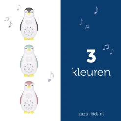 Zazu Zoe De Pinguin Grijs 3 In 1 Muziekdoosje ZA-ZOE-01 -Babyproducten Winkel zoe nl all 2 colours lr 1